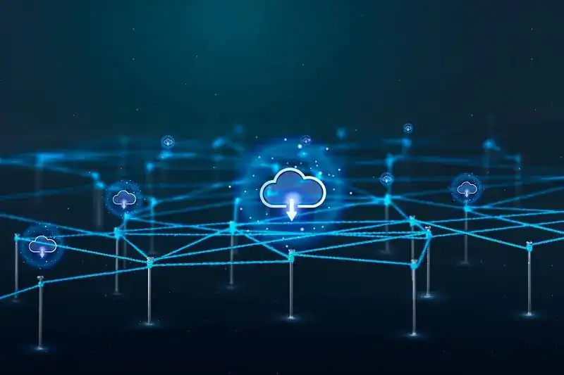 cloud storage background business network design